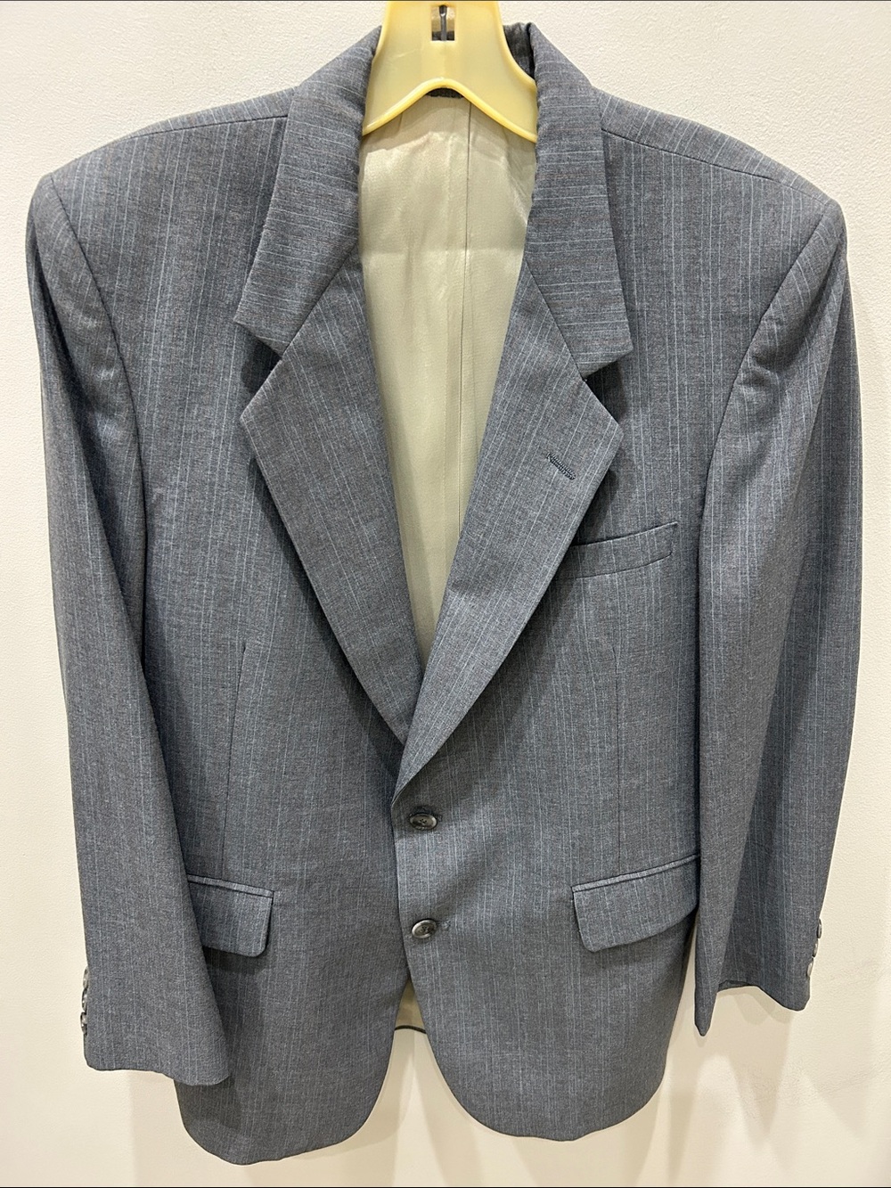 Vintage Pierre Cardin Classic Men's Gray Pinstripe Blazer